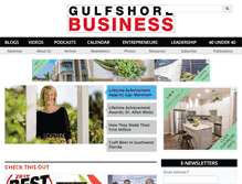 Tablet Screenshot of gulfshorebusiness.com